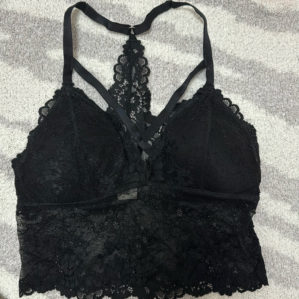 Black bra/top, one size
